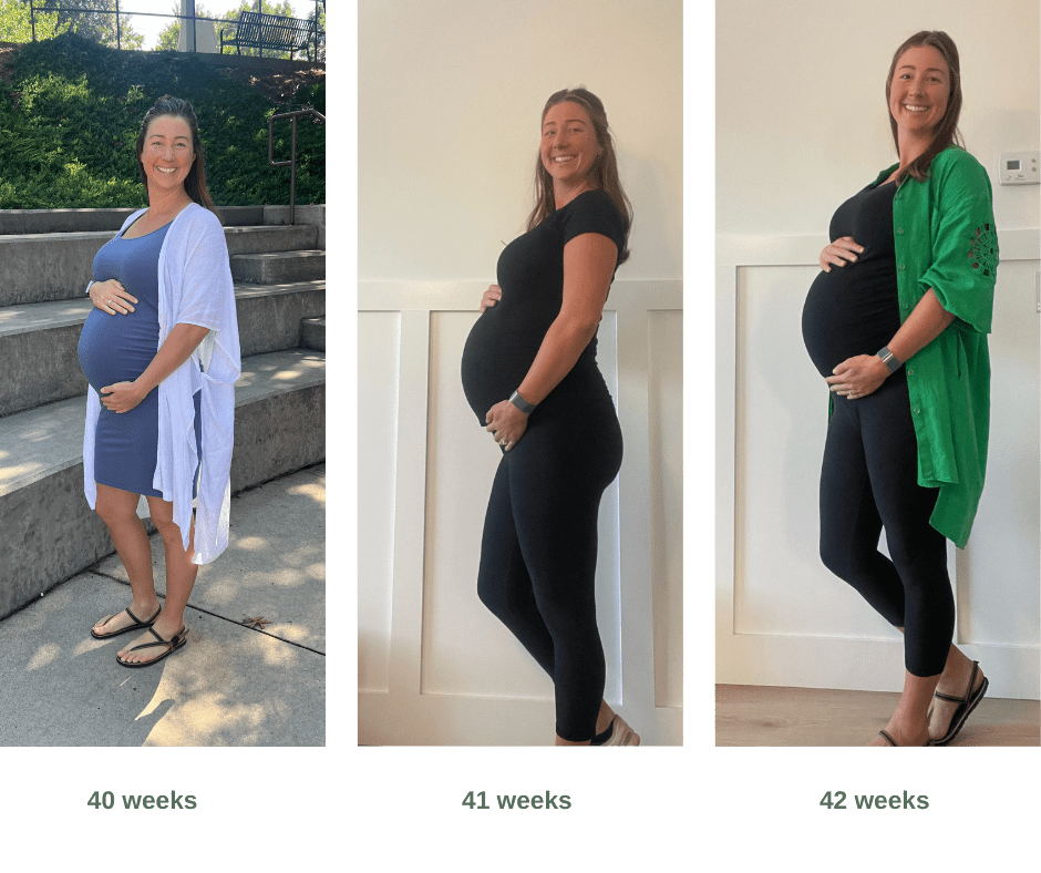 42+ weeks pregnant